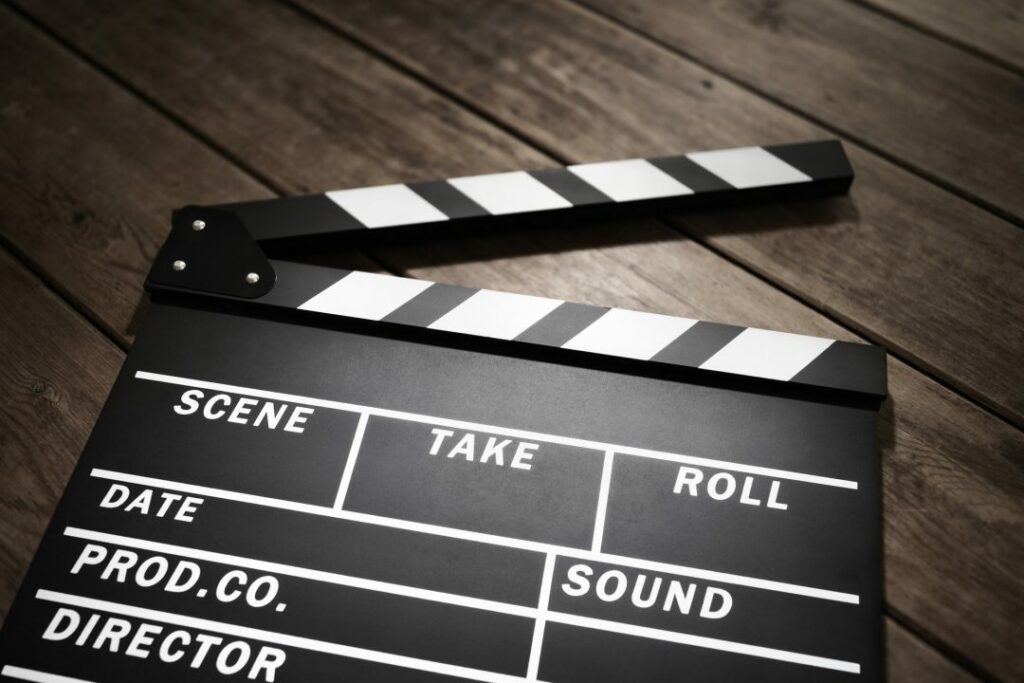 movie clipper board for video production